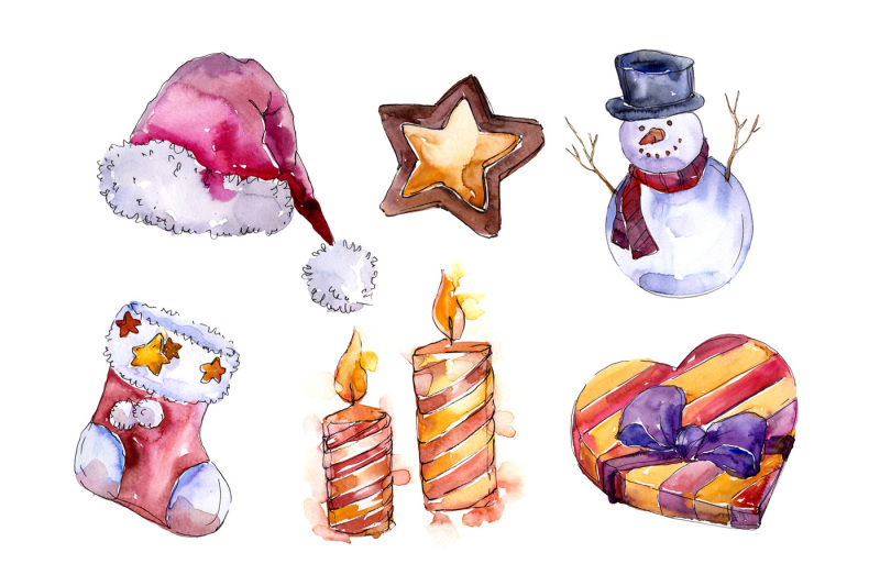 christmas-winter-holiday-png-watercolor-set