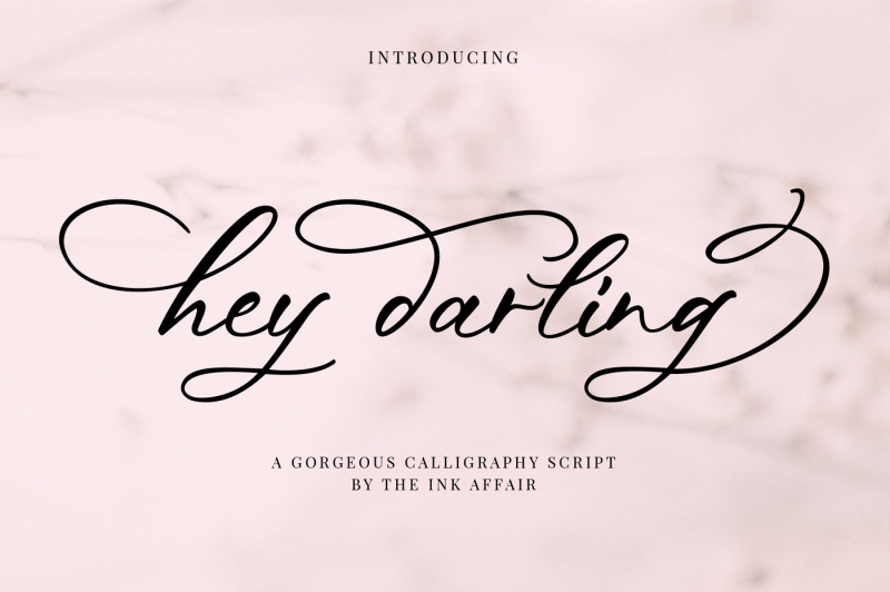 hey-darling-calligraphy-script-font