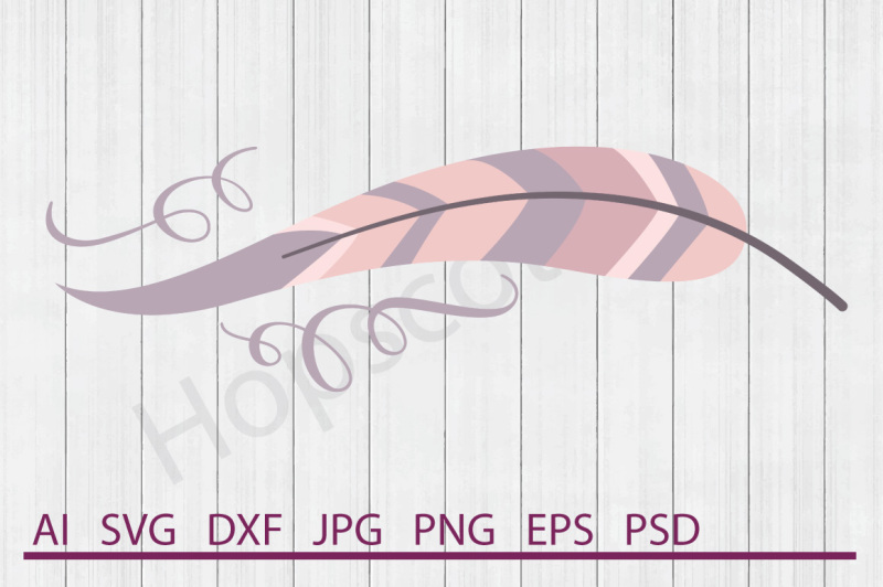 feather-svg-feather-dxf-cuttable-file