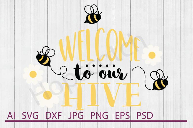 Download Bee SVG, Bee DXF, Cuttable File By Hopscotch Designs ...