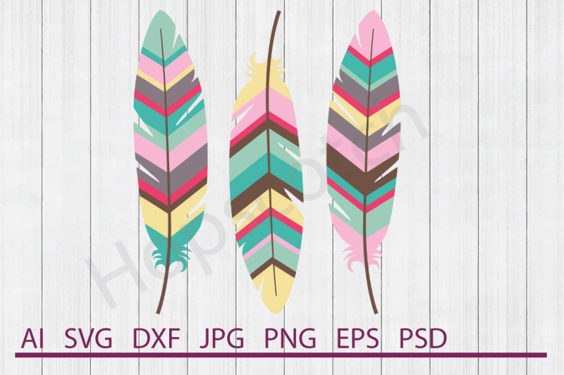 feather-svg-feather-dxf-cuttable-file