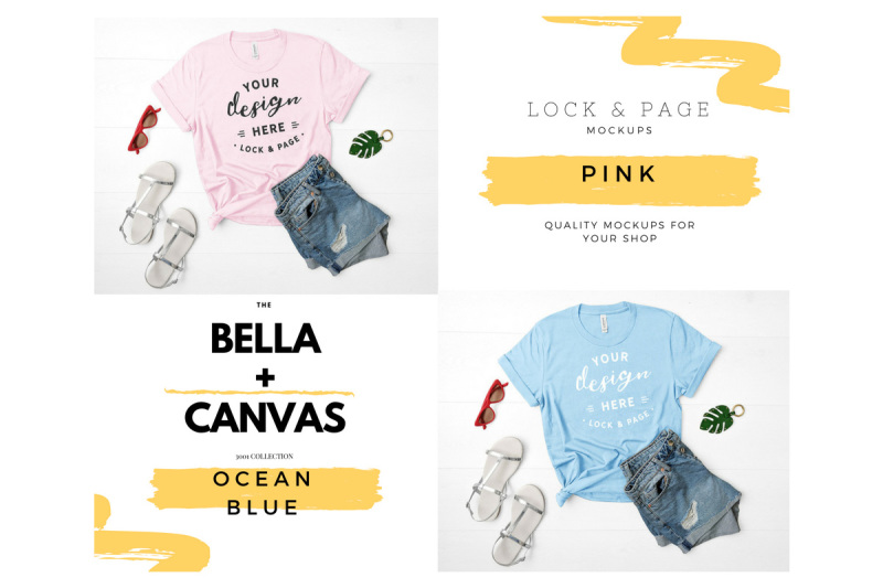 bella-canvas-3001-t-shirt-mockup-flat-lay-bundle-vol-2