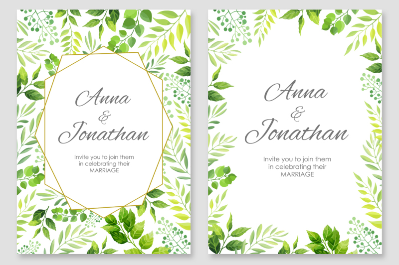 floral-wedding-invitations-vector-set