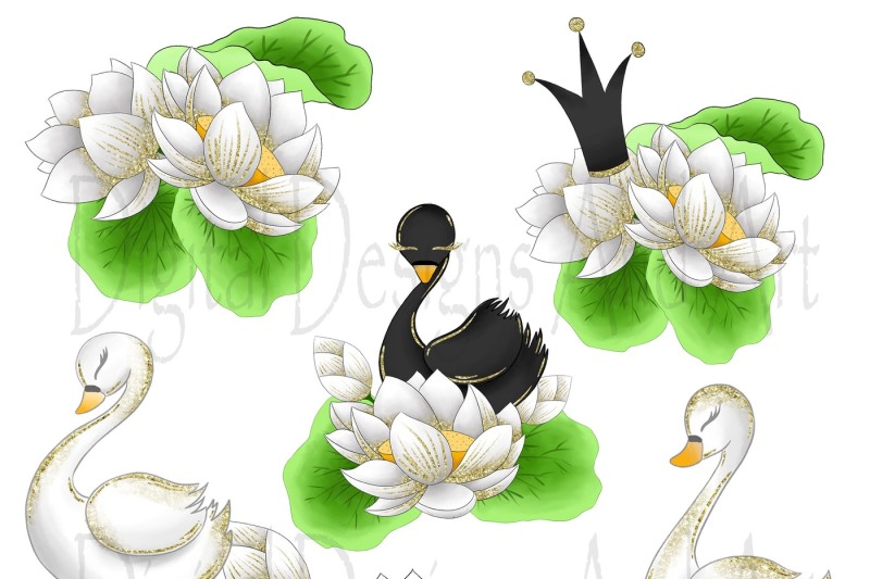 wild-swans-clipart