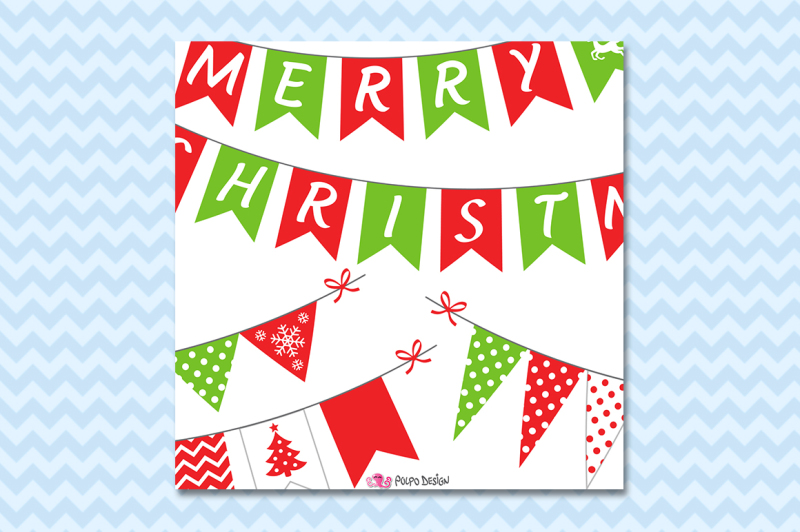 christmas-bunting-banners-clipart