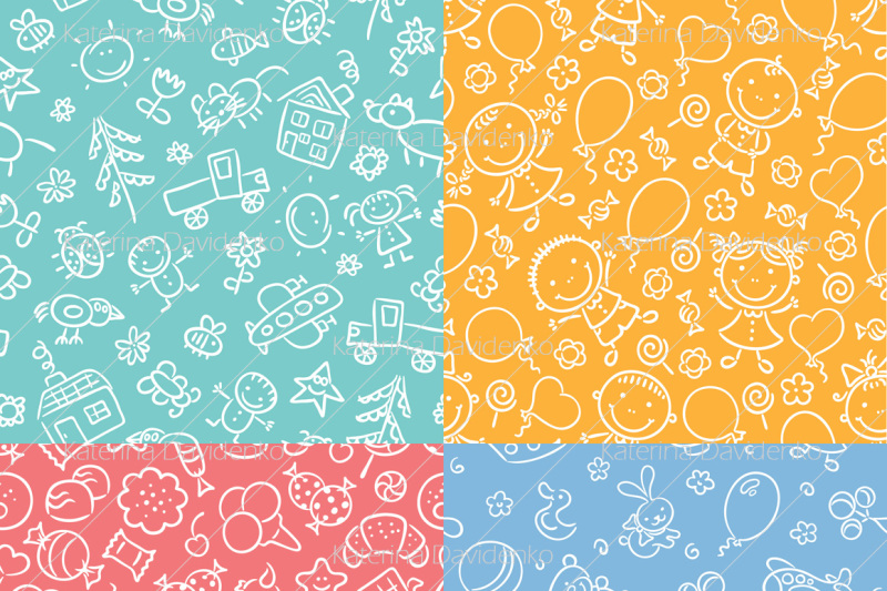 set-of-seamless-colorful-patterns
