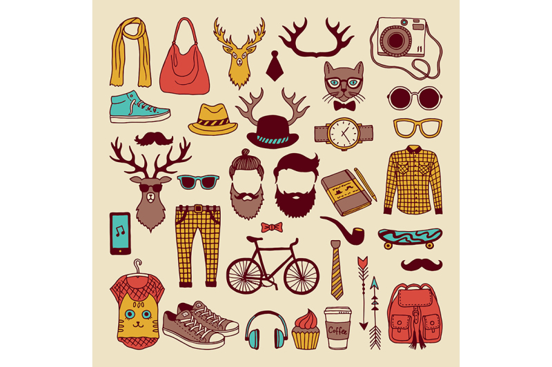 modern-graphic-elements-in-hand-drawn-style