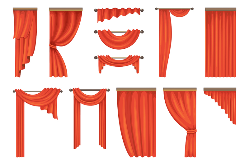 vector-set-of-theatre-red-curtains