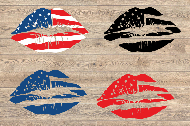 Download America lips svg, 4th of july svg, Silhouette SVG 81SV By ...