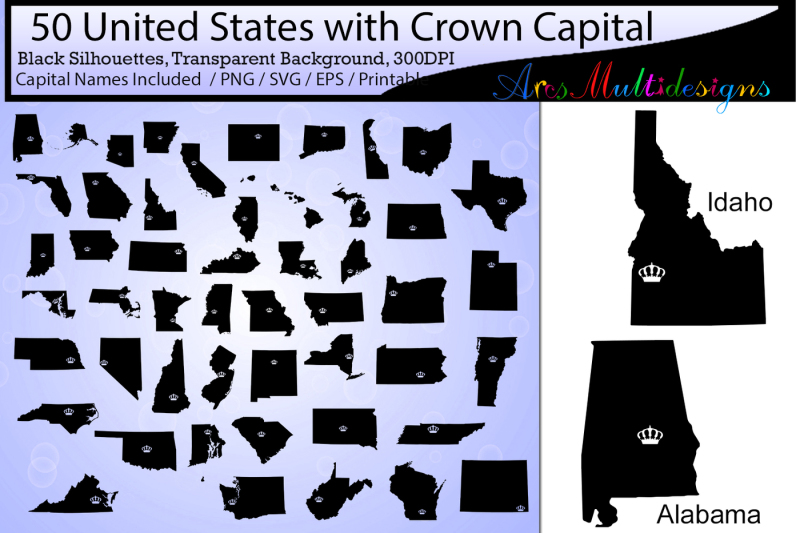 united-states-map-with-capital-crown-states-with-capital-crown-map