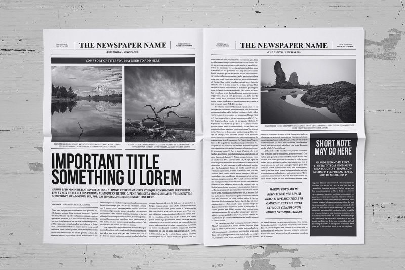 Classy Newspaper Indesign Template By Luuqas Design Thehungryjpeg Com