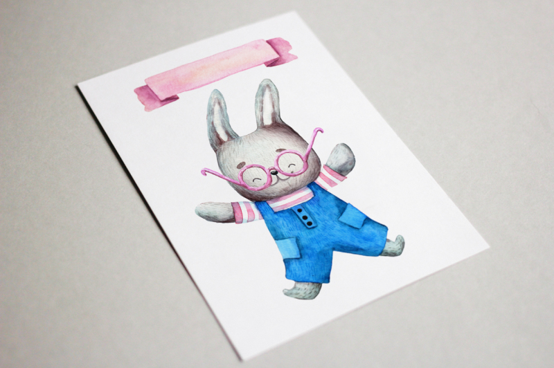 sunny-bunny-watercolor-clip-art-set
