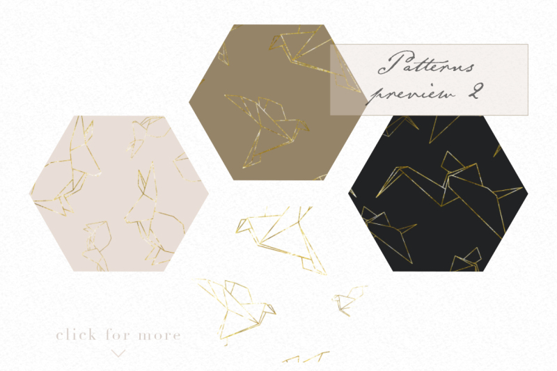 gold-origami-geometric-patterns