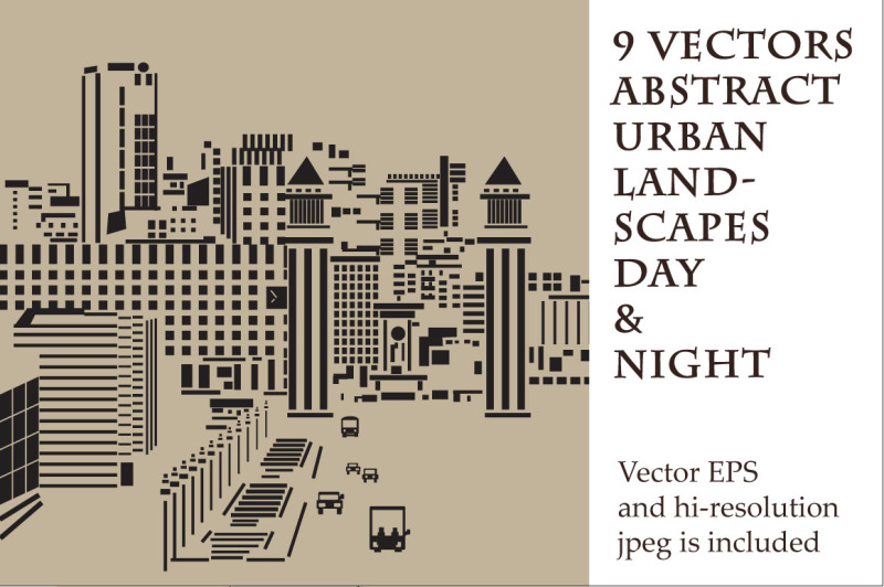9-vectors-abstract-urban-landscapes