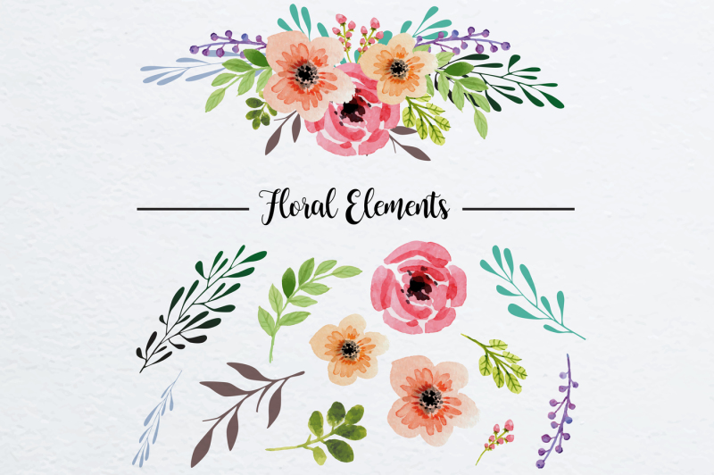 watercolor-floral-elements-for-decoration