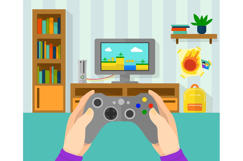 interior-of-gamer-room-illustration-of-game-controller-in-hands