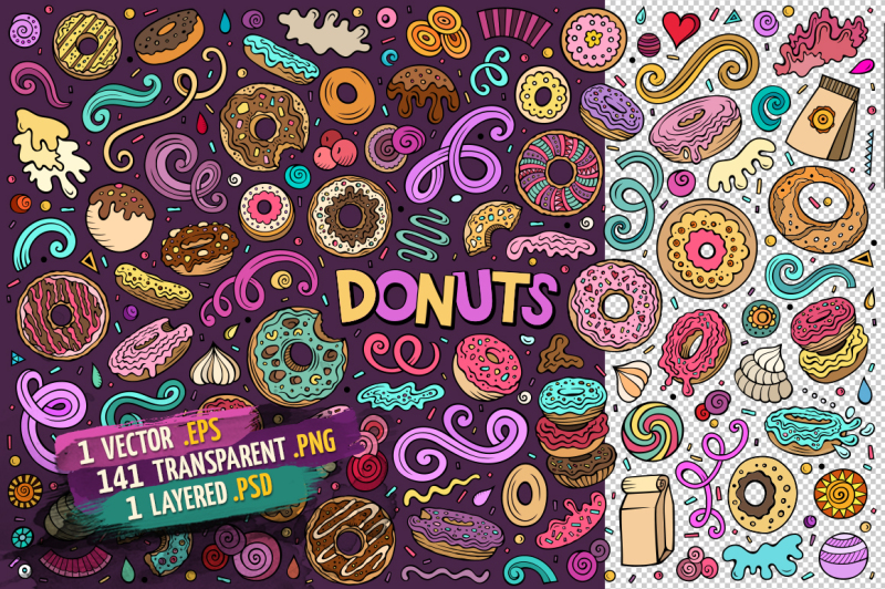 donuts-objects-amp-elements-set