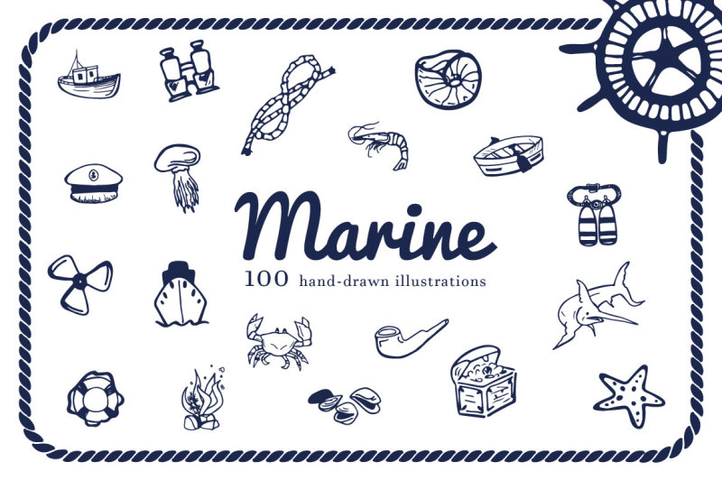hand-drawn-illustrations-marine