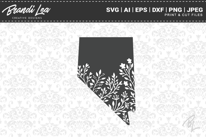 nevada-floral-state-map-svg-cutting-files