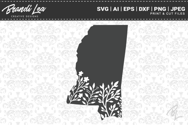 mississippi-floral-state-map-svg-cutting-files