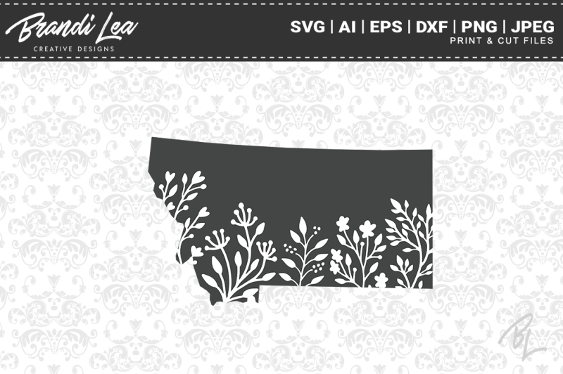 montana-floral-state-map-svg-cutting-files