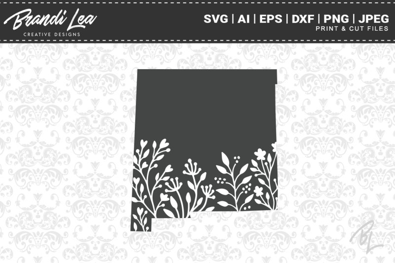 new-mexico-floral-state-map-svg-cutting-files
