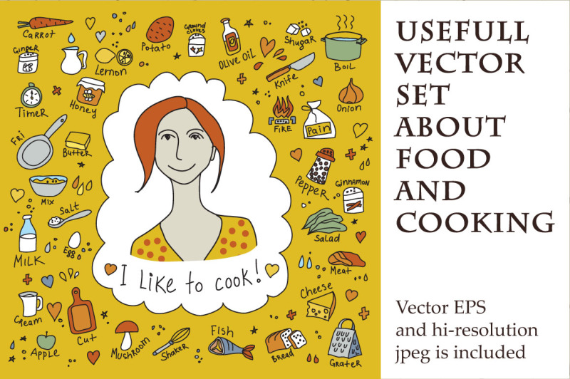 vector-set-about-food-and-cooking