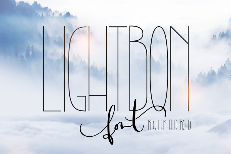 lightbon-modern-script-font