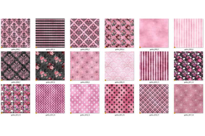 pink-gothic-digital-paper