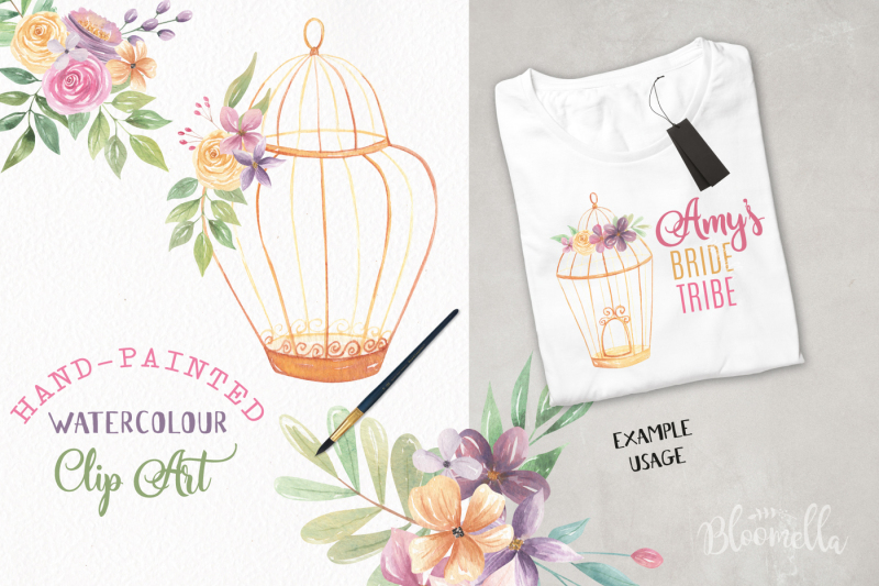 watercolor-bird-cages-flowers-florals-clipart-set-birdcages-wedding
