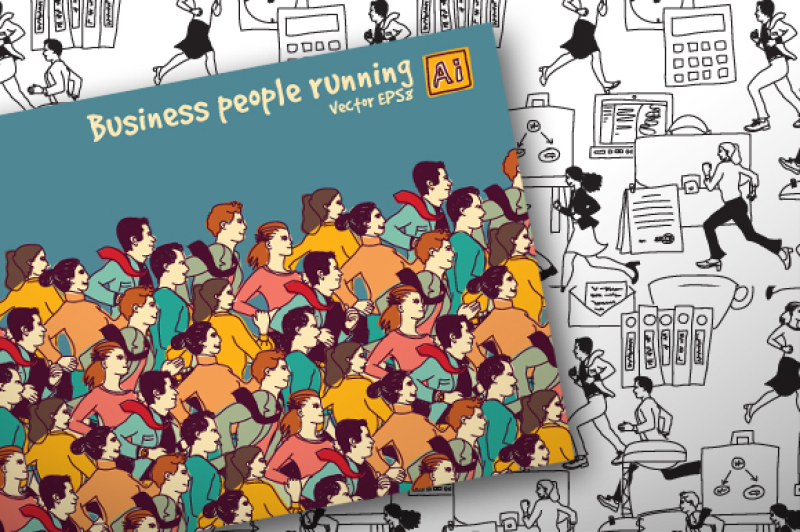 business-people-competition-set