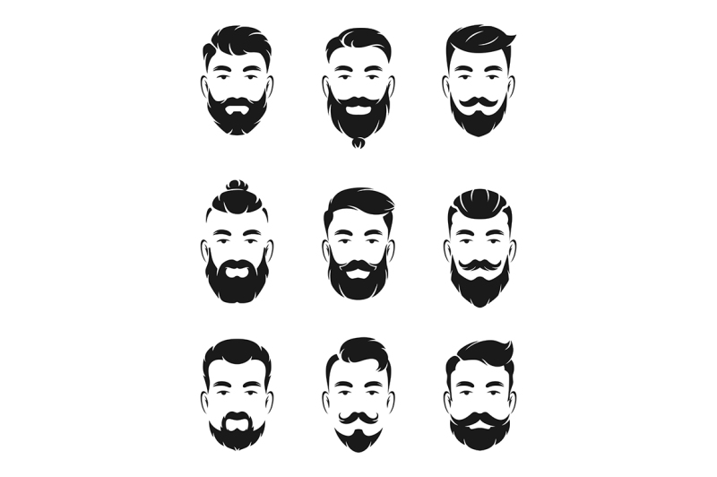 monochrome-avatar-systems-of-hipsters-portraits-and-face-elements