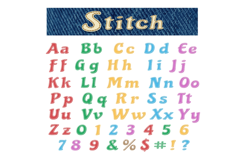 stitched-alphabet