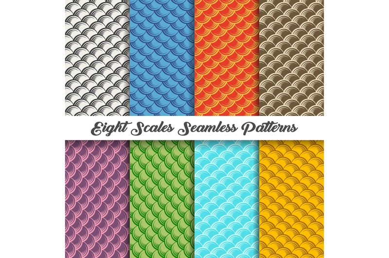 eight-scales-seamless-patterns
