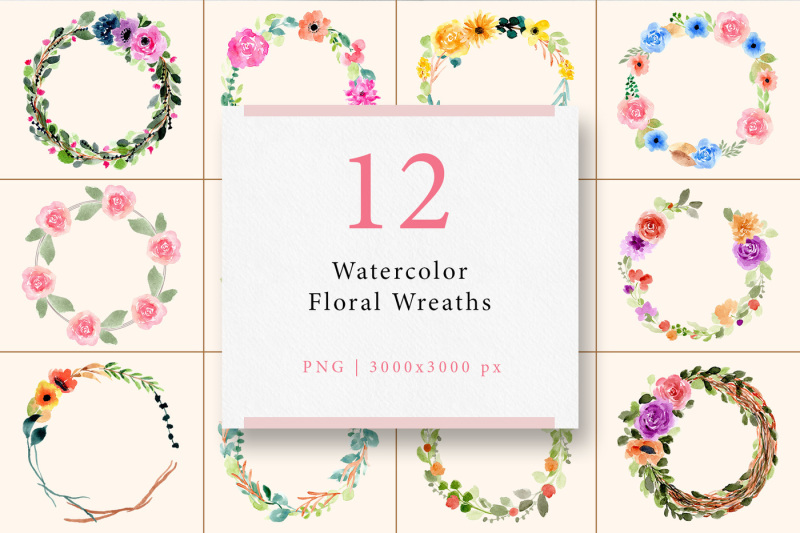 12-watercolor-floral-wreaths