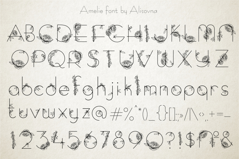 amelie-floral-display-font