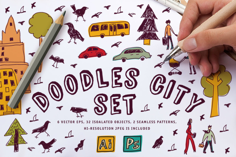doodles-city-vector-set