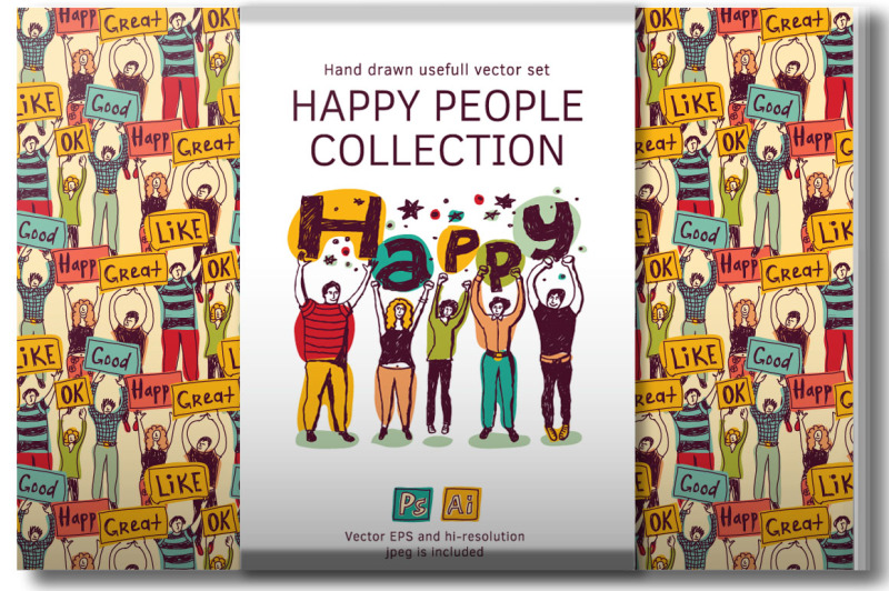 happy-people-vector-collection