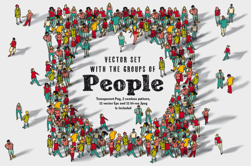 group-people-vector-set