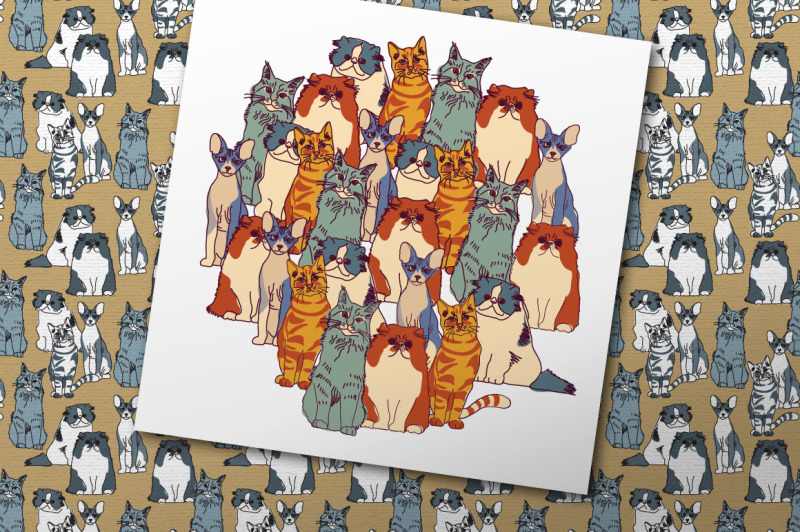 cats-vector-collection