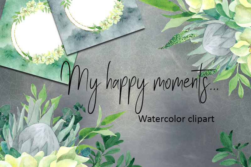 my-happy-moments-watercolor-clipart