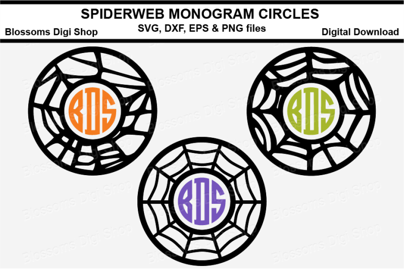 spiderweb-monogram-circles-svg-dxf-eps-amp-png-files