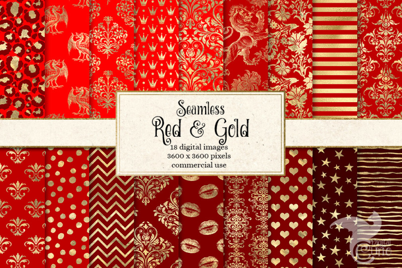 red-and-gold-digital-paper