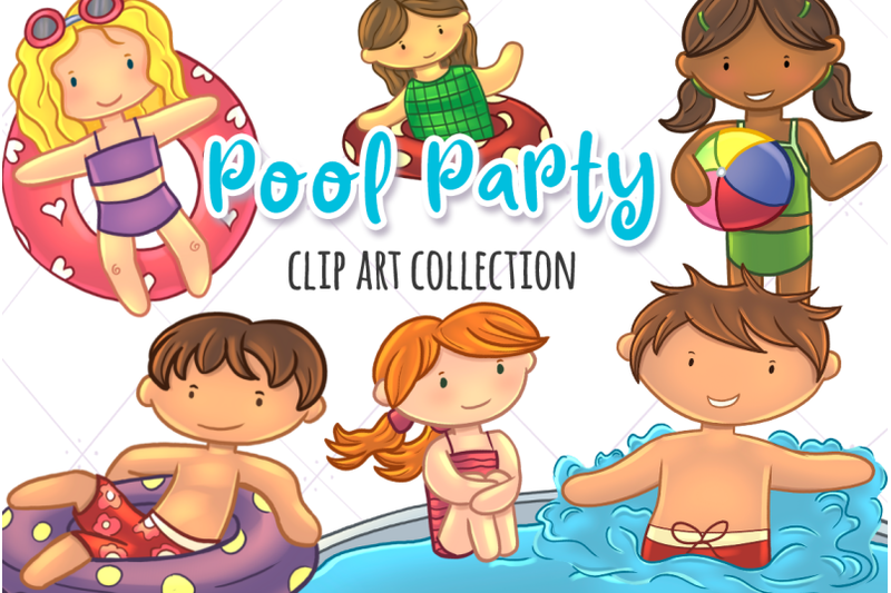 pool-party-clip-art-collection