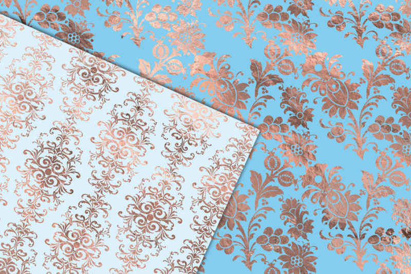 Luxury Rose Gold Digital Paper Graphic by Digital Curio · Creative