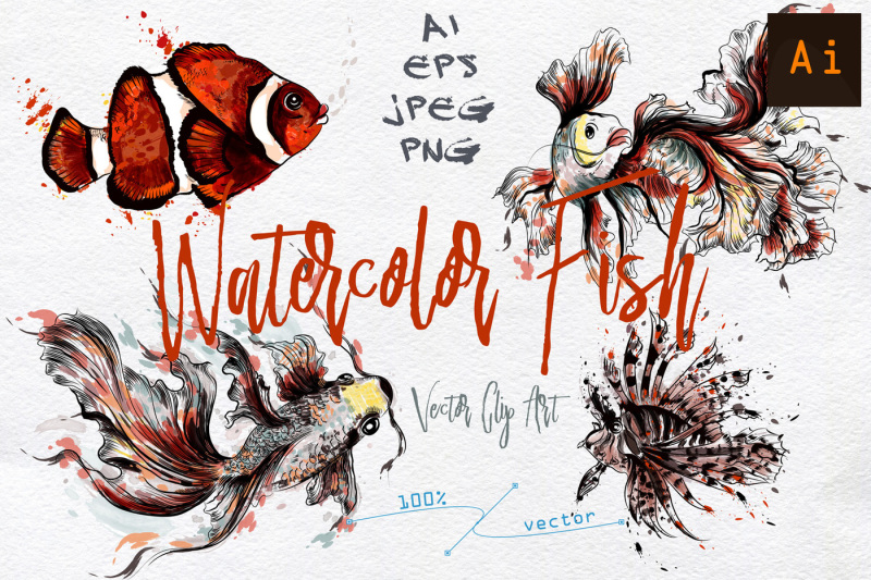 watercolor-fish-vector-clip-art