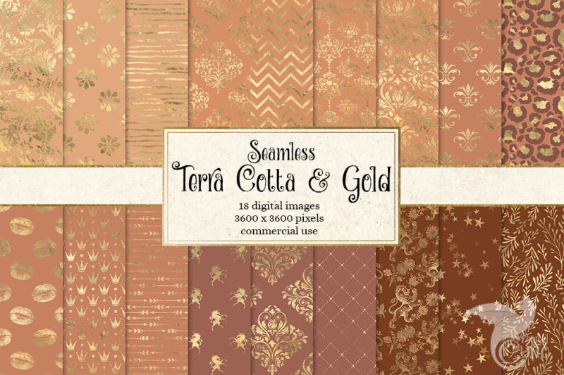 terra-cotta-and-gold-digital-paper