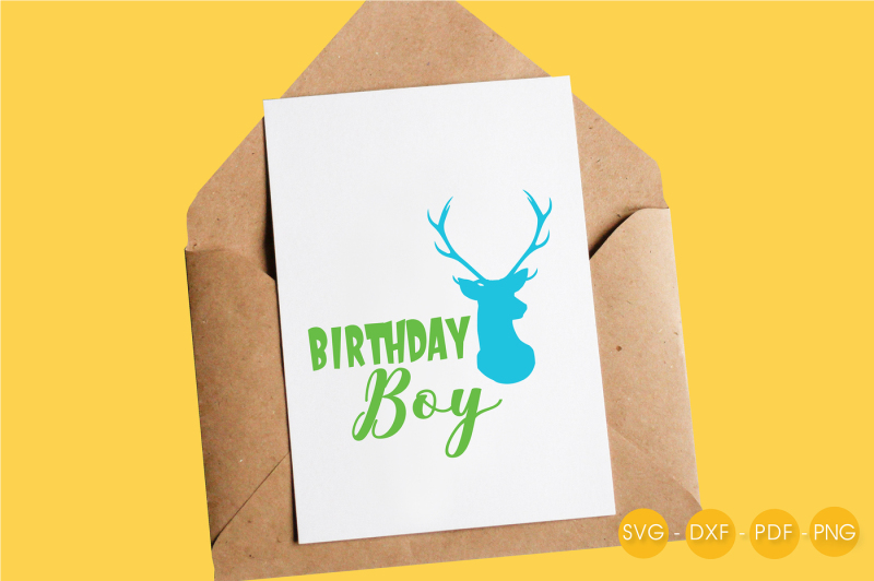 Download Birthday boy deer SVG, PNG, EPS, DXF, cut file By ...