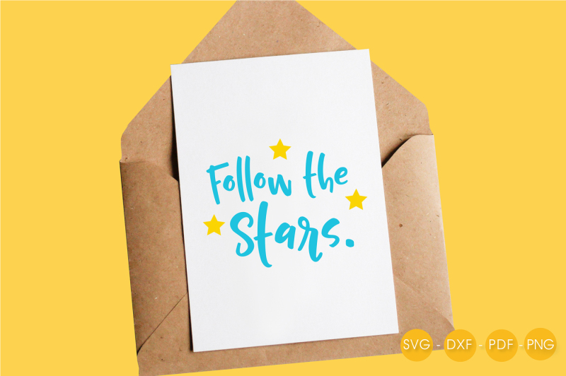 follow-the-stars-svg-png-eps-dxf-cut-file