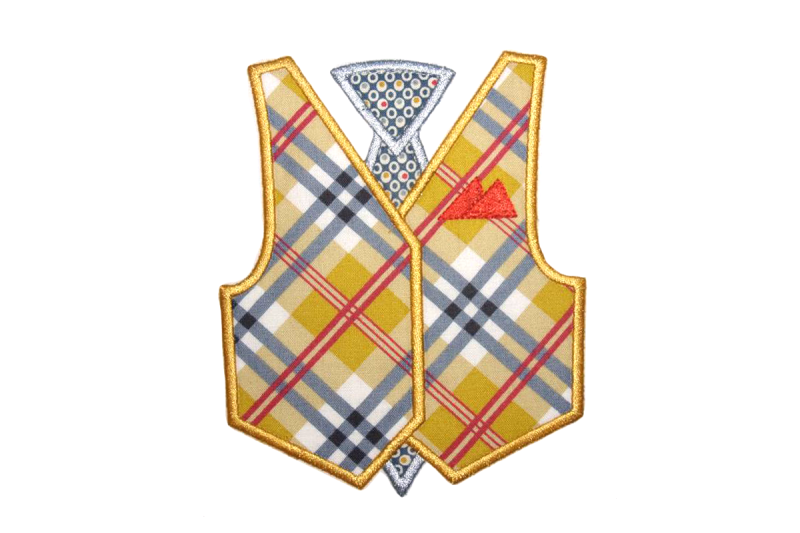 vest-and-tie-applique-embroidery